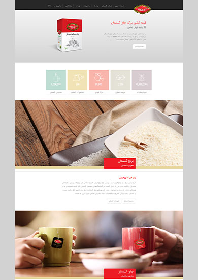 طراحی سایت صنایع غذایی